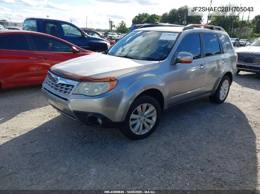 JF2SHAEC2BH705043 2011 Subaru Forester 2.5X Limited