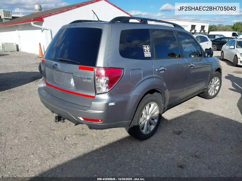 JF2SHAEC2BH705043 2011 Subaru Forester 2.5X Limited