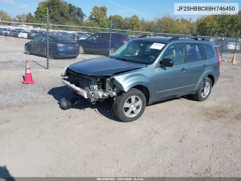 JF2SHBBC8BH746450 2011 Subaru Forester 2.5X