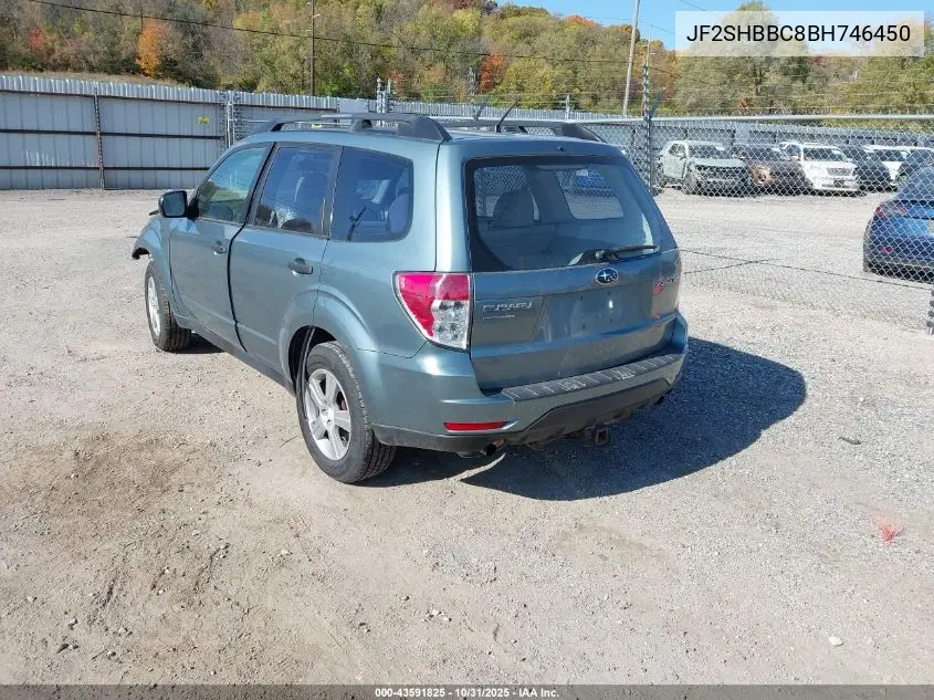 JF2SHBBC8BH746450 2011 Subaru Forester 2.5X
