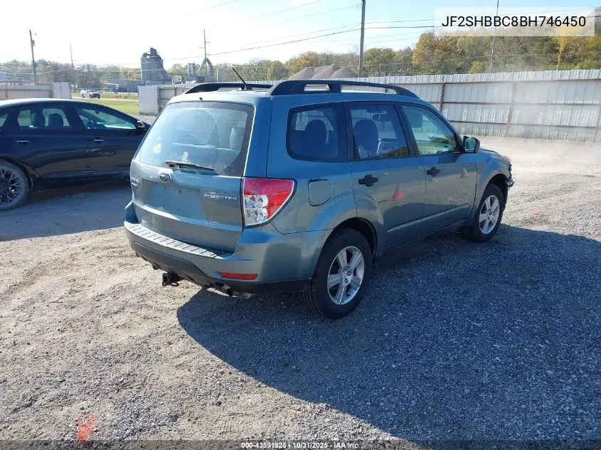 JF2SHBBC8BH746450 2011 Subaru Forester 2.5X
