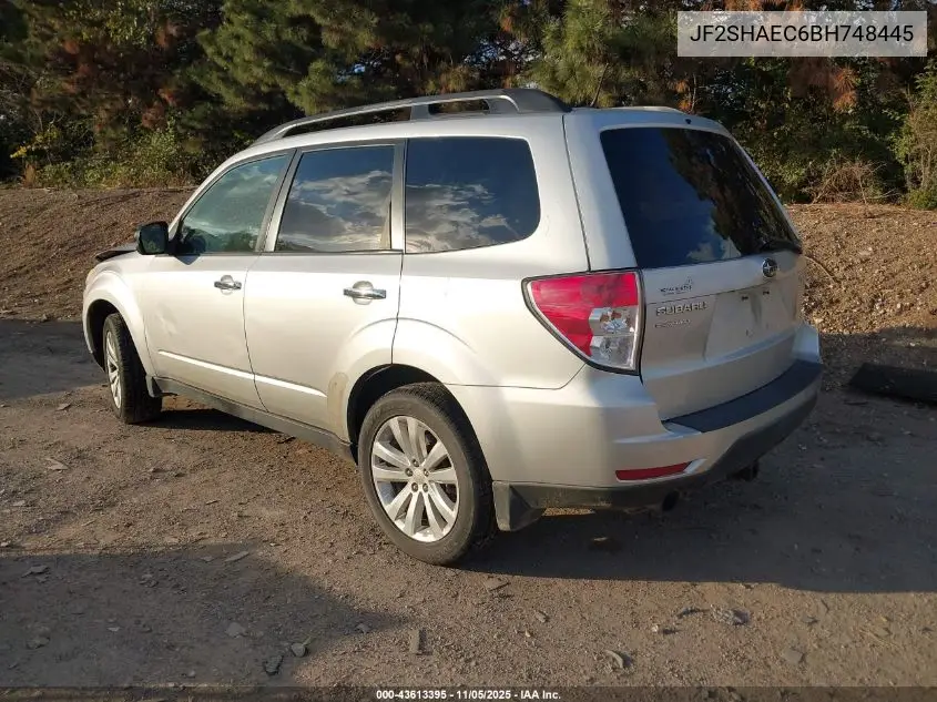 JF2SHAEC6BH748445 2011 Subaru Forester 2.5X Limited
