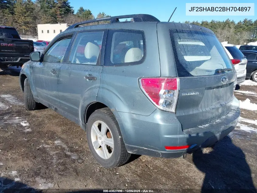 JF2SHABC2BH704897 2011 Subaru Forester 2.5X