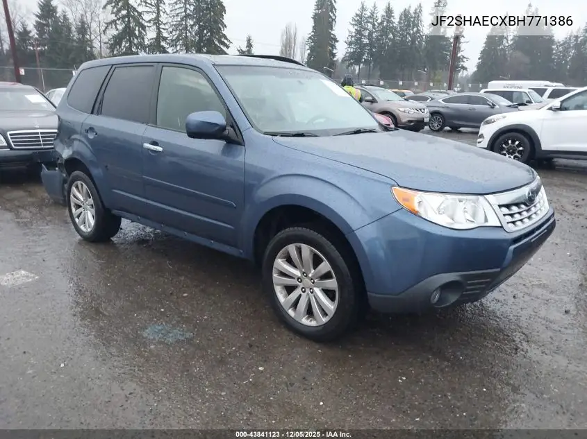 JF2SHAECXBH771386 2011 Subaru Forester 2.5X Limited