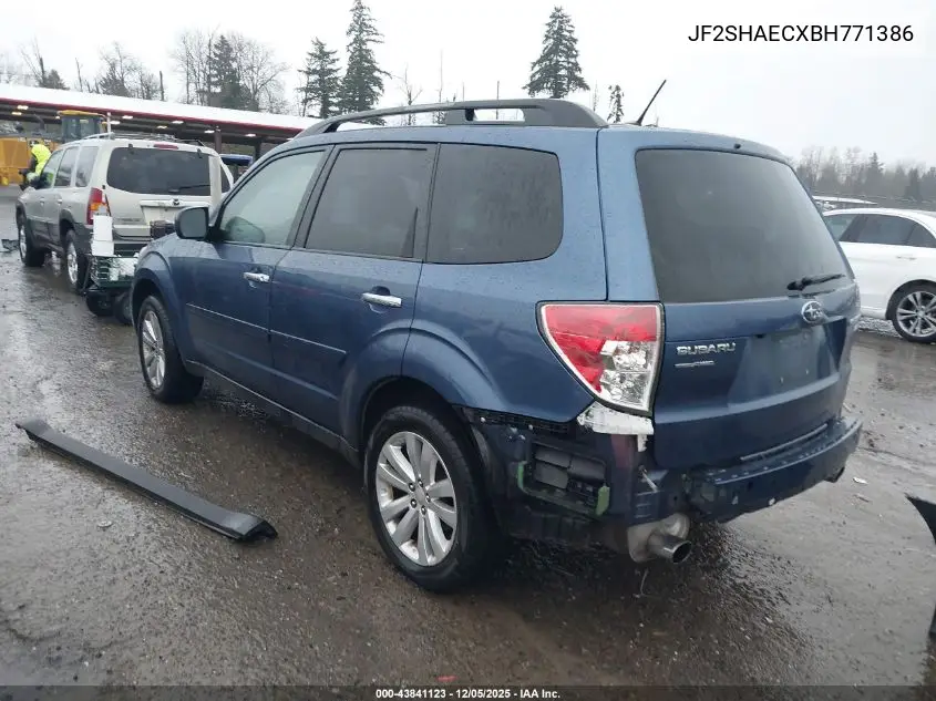 JF2SHAECXBH771386 2011 Subaru Forester 2.5X Limited