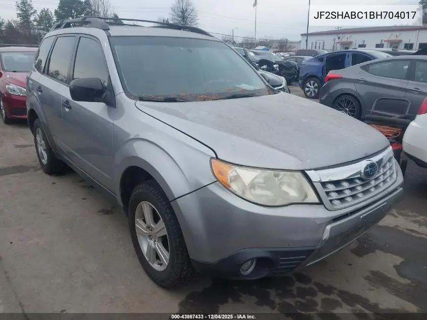 JF2SHABC1BH704017 2011 Subaru Forester 2.5X
