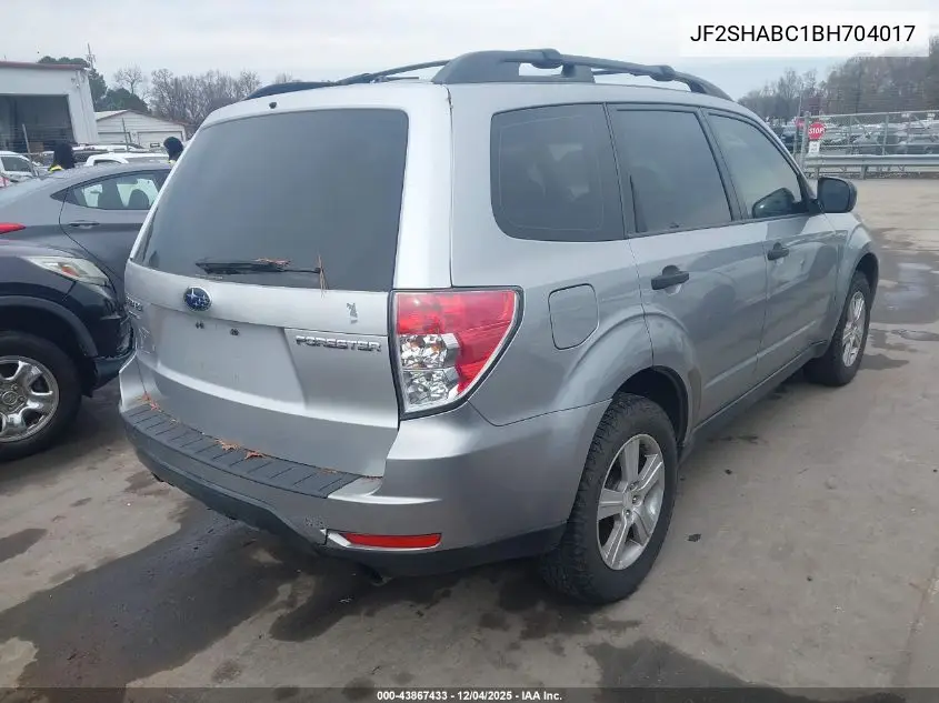 JF2SHABC1BH704017 2011 Subaru Forester 2.5X