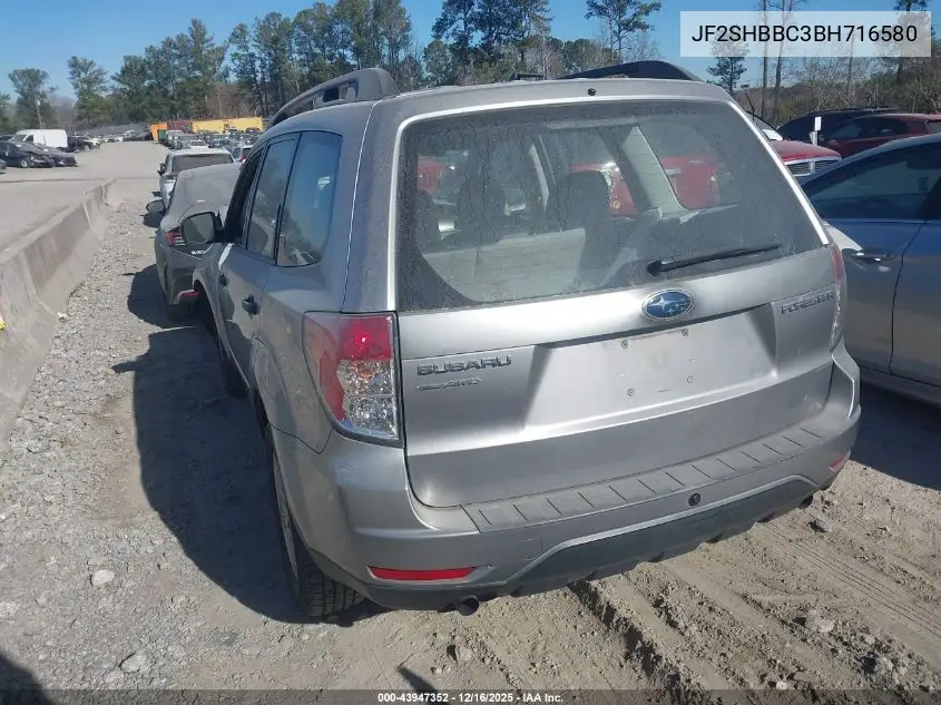 JF2SHBBC3BH716580 2011 Subaru Forester 2.5X