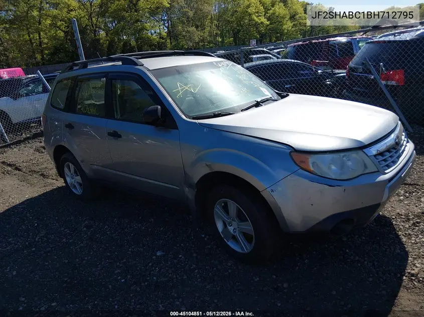 JF2SHABC1BH712795 2011 Subaru Forester 2.5X