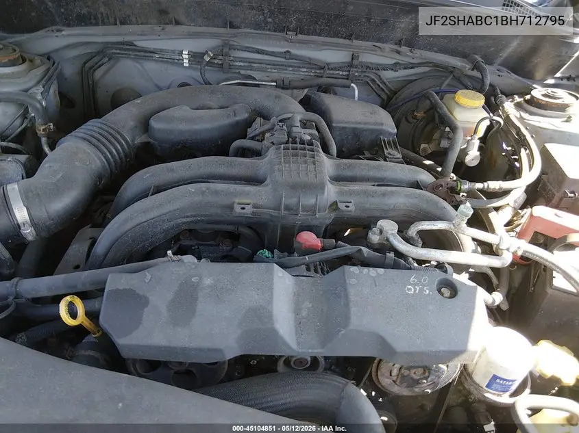 JF2SHABC1BH712795 2011 Subaru Forester 2.5X