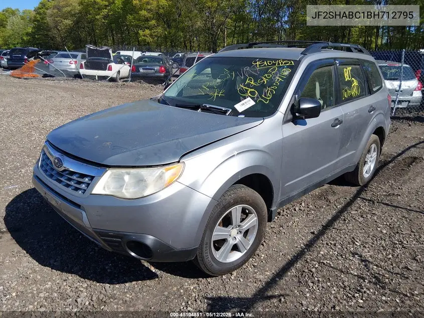 JF2SHABC1BH712795 2011 Subaru Forester 2.5X