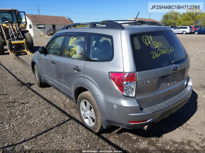 JF2SHABC1BH712795 2011 Subaru Forester 2.5X