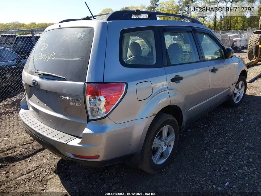 JF2SHABC1BH712795 2011 Subaru Forester 2.5X
