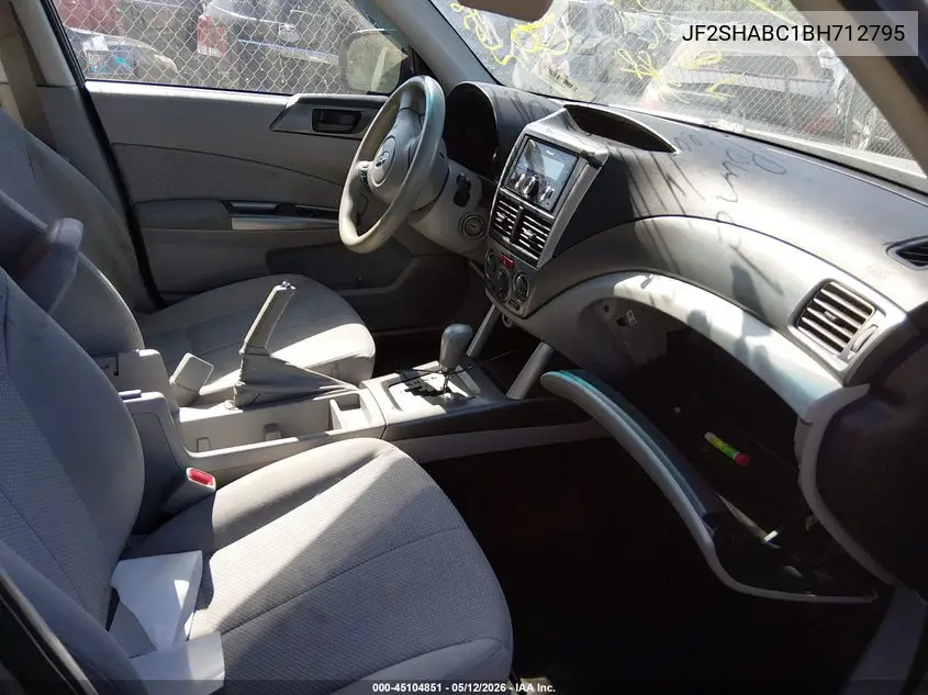 JF2SHABC1BH712795 2011 Subaru Forester 2.5X