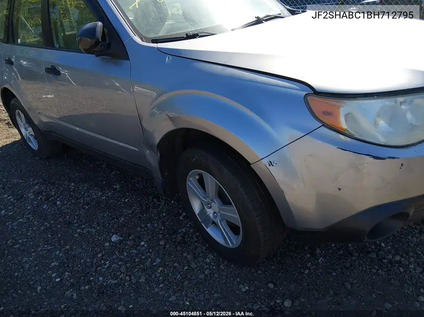 JF2SHABC1BH712795 2011 Subaru Forester 2.5X