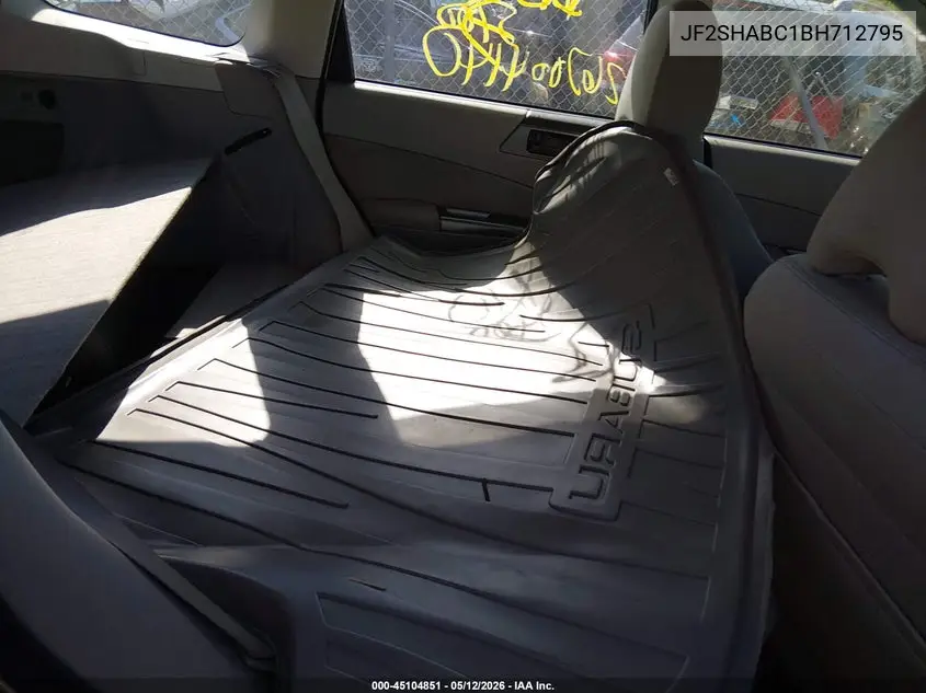 JF2SHABC1BH712795 2011 Subaru Forester 2.5X