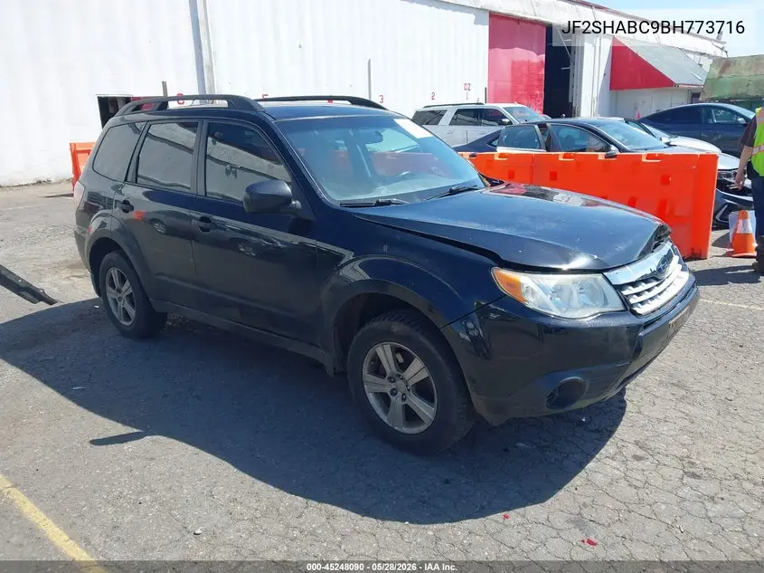 2011 Subaru Forester 2.5X VIN: JF2SHABC9BH773716 Lot: 45248090