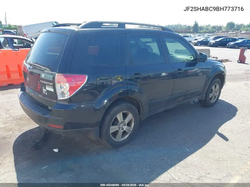 2011 Subaru Forester 2.5X VIN: JF2SHABC9BH773716 Lot: 45248090