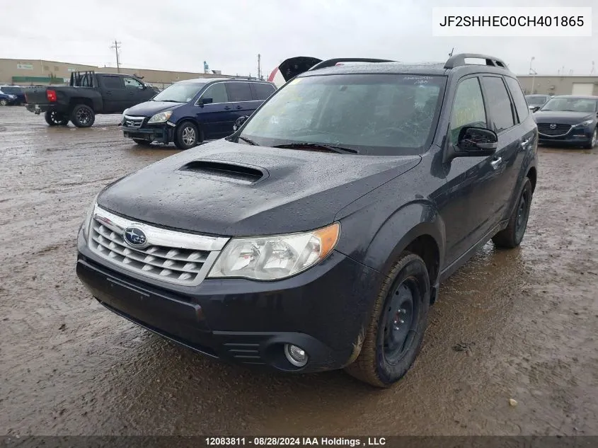 JF2SHHEC0CH401865 2012 Subaru Forester Limited