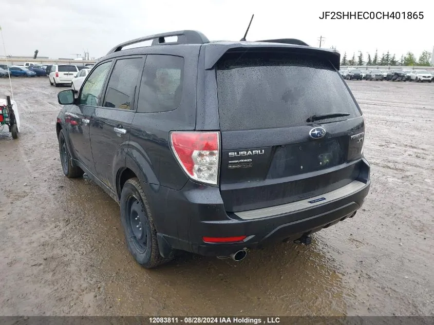 JF2SHHEC0CH401865 2012 Subaru Forester Limited