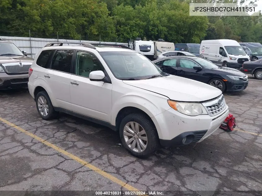 2012 Subaru Forester 2.5X Premium VIN: JF2SHBDC7CH411551 Lot: 40210831