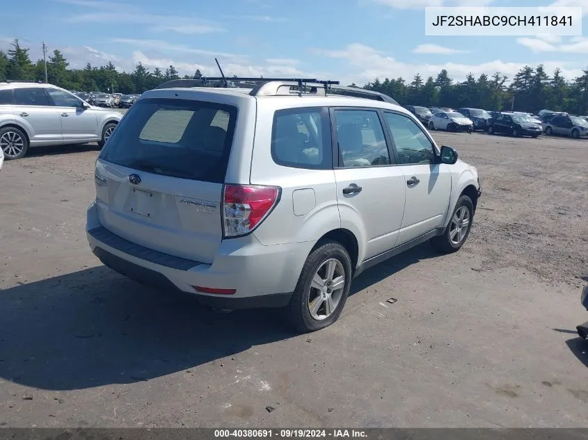 JF2SHABC9CH411841 2012 Subaru Forester 2.5X