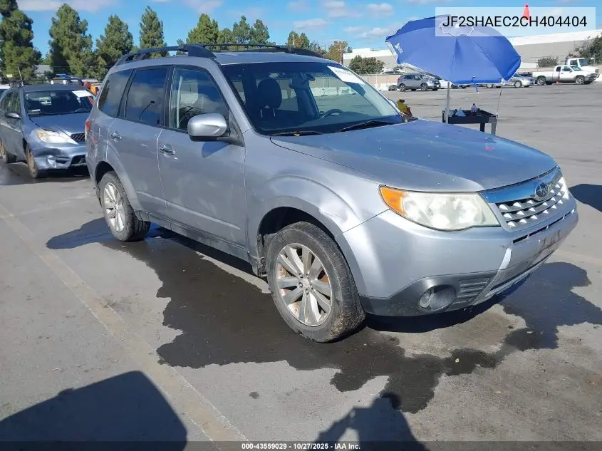 JF2SHAEC2CH404404 2012 Subaru Forester 2.5X Limited