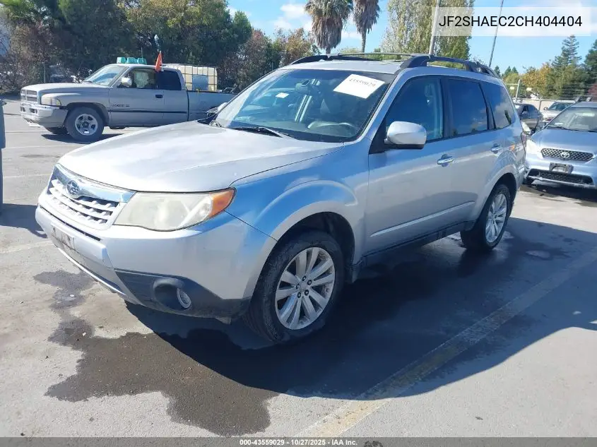 JF2SHAEC2CH404404 2012 Subaru Forester 2.5X Limited