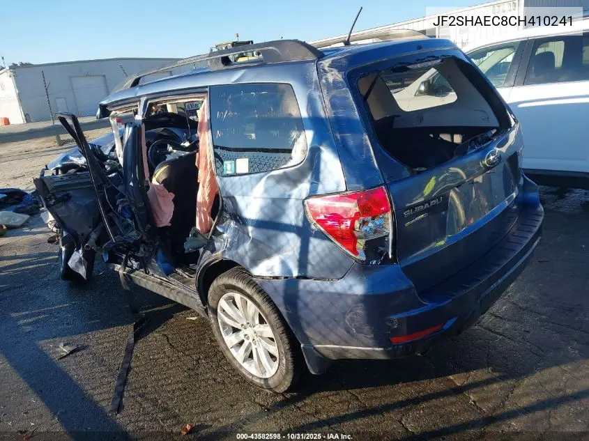 JF2SHAEC8CH410241 2012 Subaru Forester 2.5X Limited