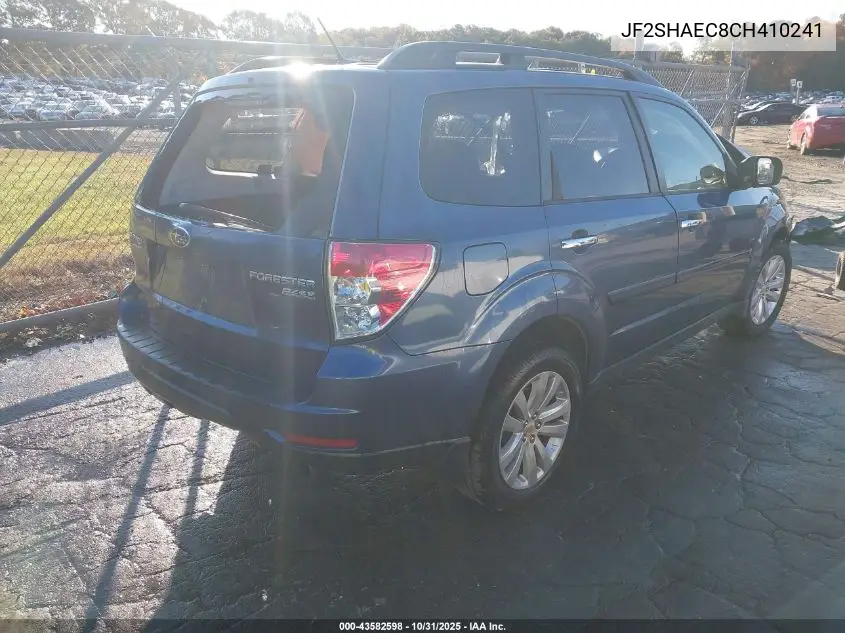 JF2SHAEC8CH410241 2012 Subaru Forester 2.5X Limited