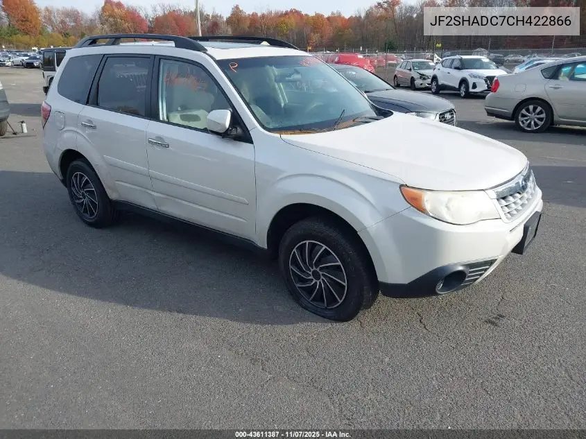 JF2SHADC7CH422866 2012 Subaru Forester 2.5X Premium
