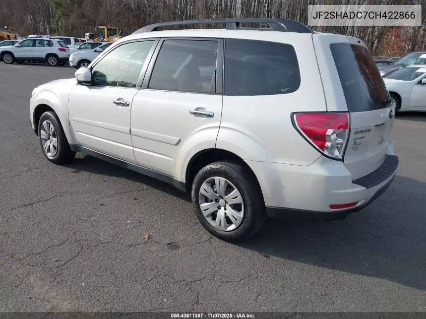 JF2SHADC7CH422866 2012 Subaru Forester 2.5X Premium