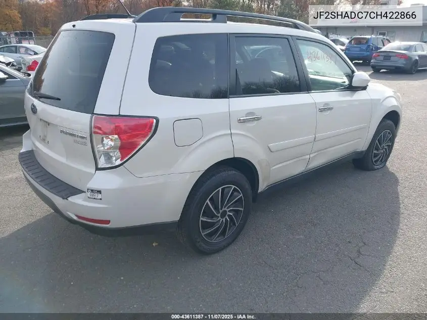 JF2SHADC7CH422866 2012 Subaru Forester 2.5X Premium