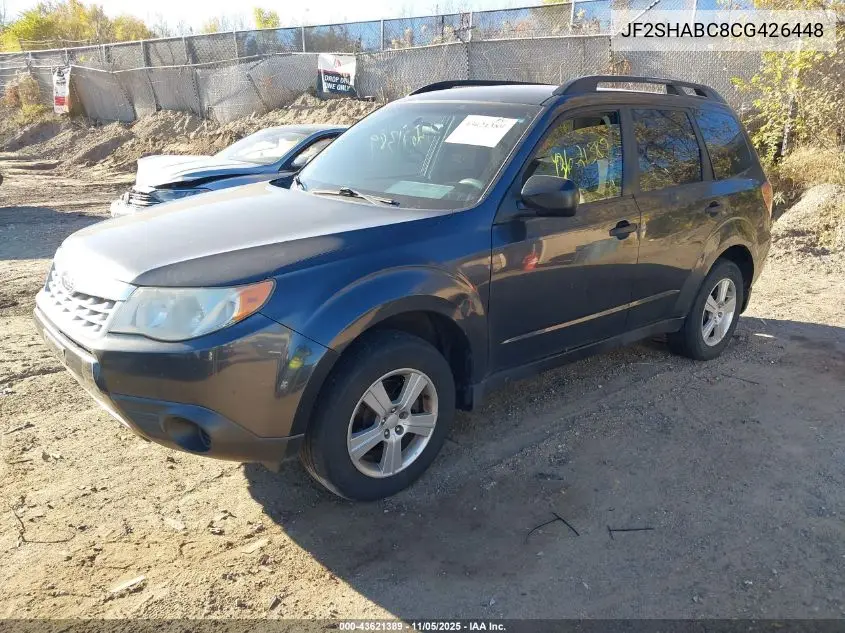 JF2SHABC8CG426448 2012 Subaru Forester 2.5X