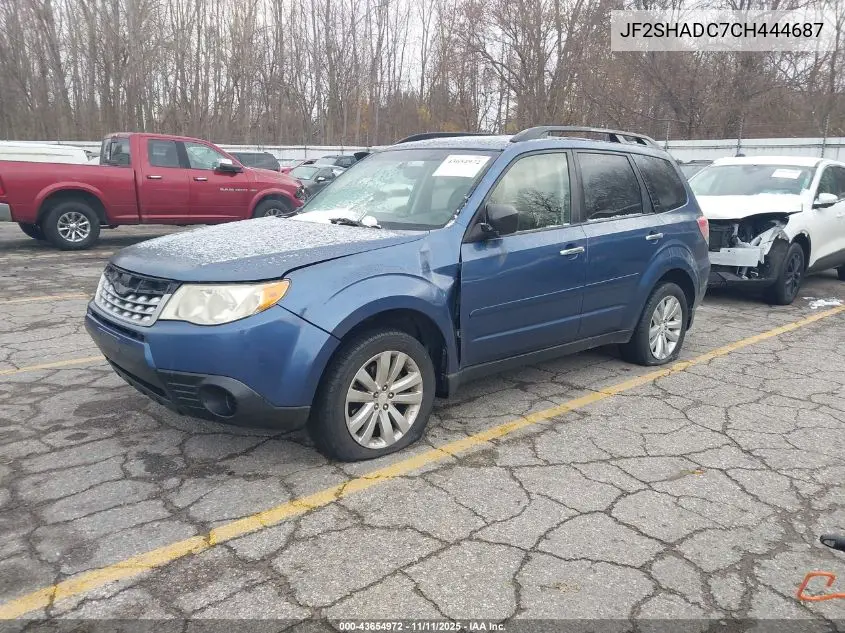 JF2SHADC7CH444687 2012 Subaru Forester 2.5X Premium