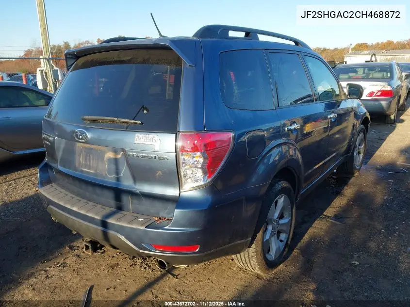 JF2SHGAC2CH468872 2012 Subaru Forester 2.5Xt Premium