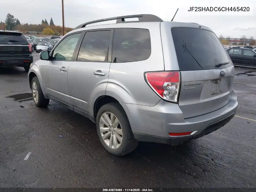JF2SHADC6CH465420 2012 Subaru Forester 2.5X Premium