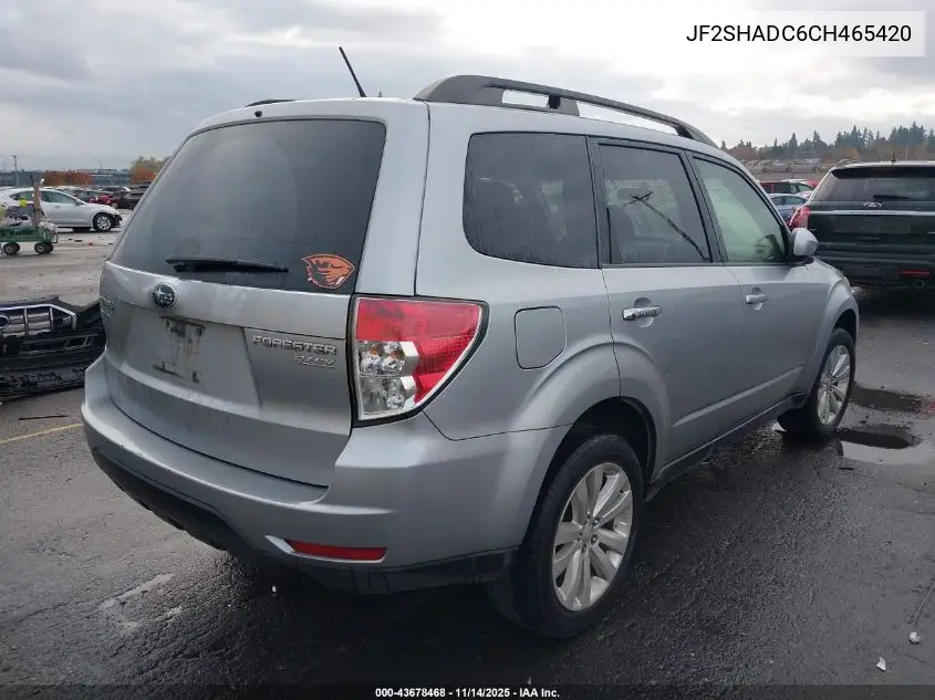 JF2SHADC6CH465420 2012 Subaru Forester 2.5X Premium