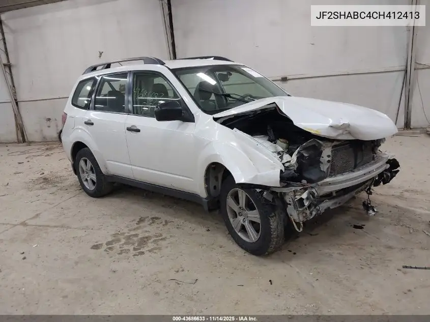 JF2SHABC4CH412413 2012 Subaru Forester 2.5X
