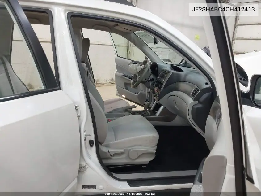 JF2SHABC4CH412413 2012 Subaru Forester 2.5X