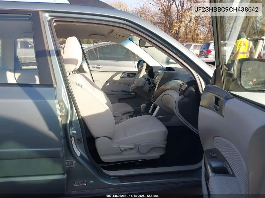 JF2SHBBC9CH438642 2012 Subaru Forester 2.5X