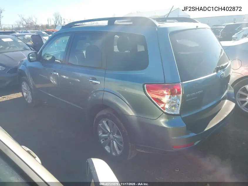 JF2SHADC1CH402872 2012 Subaru Forester 2.5X Premium