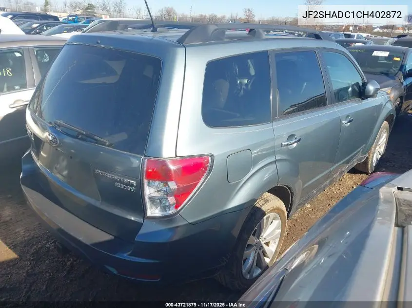 JF2SHADC1CH402872 2012 Subaru Forester 2.5X Premium