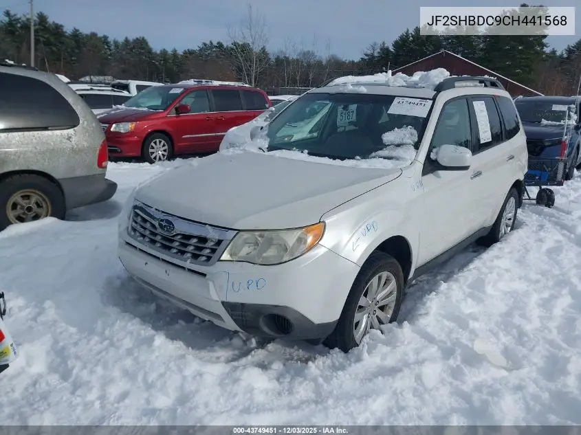 JF2SHBDC9CH441568 2012 Subaru Forester 2.5X Premium