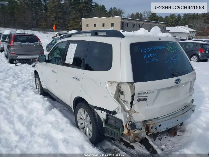 JF2SHBDC9CH441568 2012 Subaru Forester 2.5X Premium