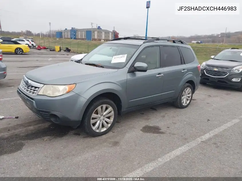 JF2SHADCXCH446983 2012 Subaru Forester 2.5X Premium