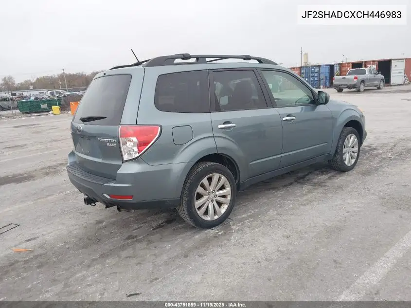 JF2SHADCXCH446983 2012 Subaru Forester 2.5X Premium