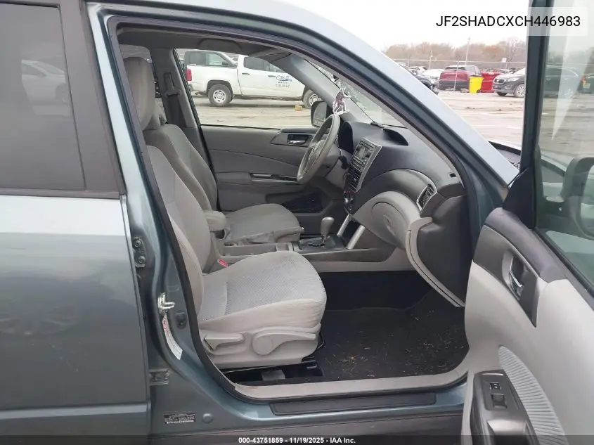 JF2SHADCXCH446983 2012 Subaru Forester 2.5X Premium