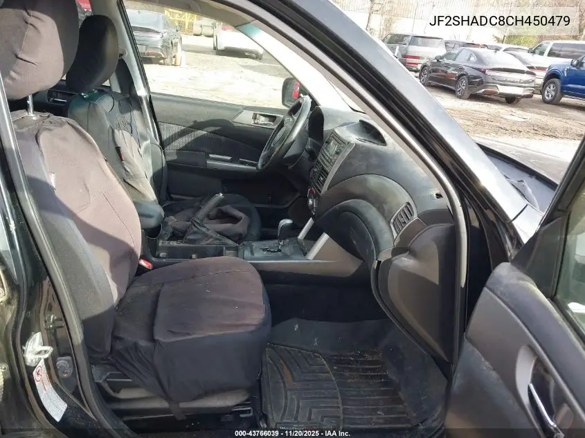 JF2SHADC8CH450479 2012 Subaru Forester 2.5X Premium