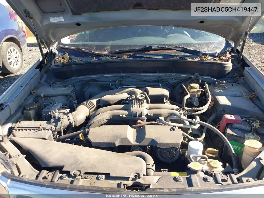 JF2SHADC5CH419447 2012 Subaru Forester 2.5X Premium